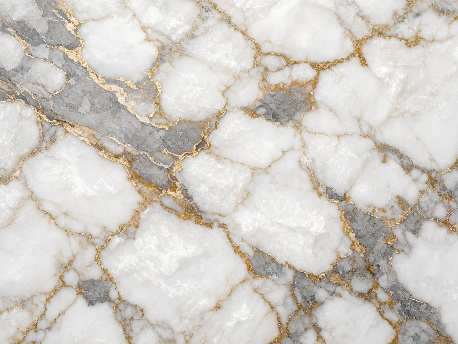 Calacatta marble — Bold white, gray and gold veins