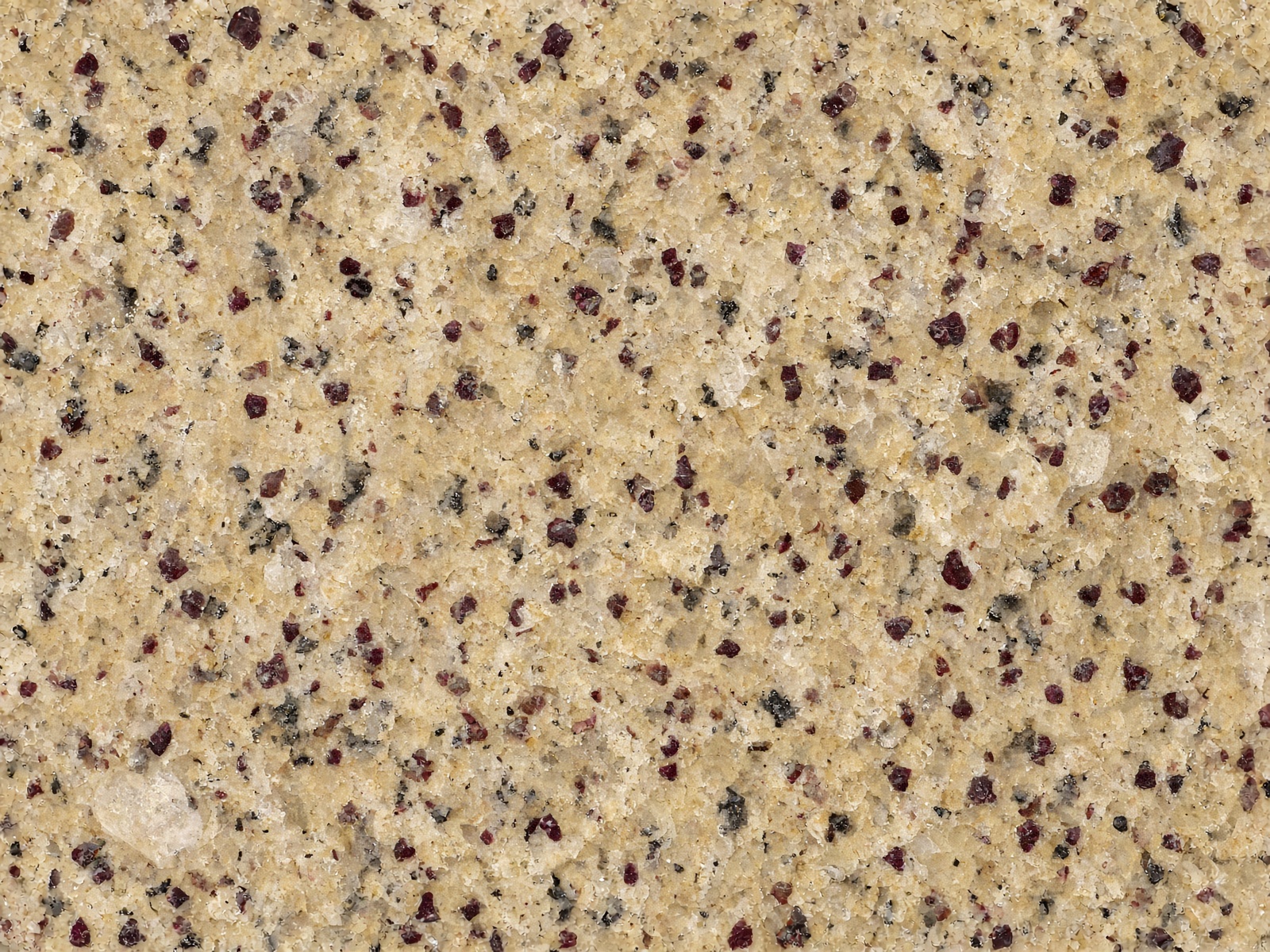 Santa Cecilia granite — Gold, burgundy, black fleck